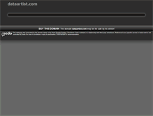 Tablet Screenshot of dataartist.com